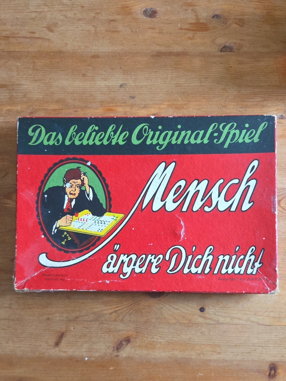 Antique WWII Era Mensch Argere Dich Nicht German Board Game Nr 3L Schmidt Spiele